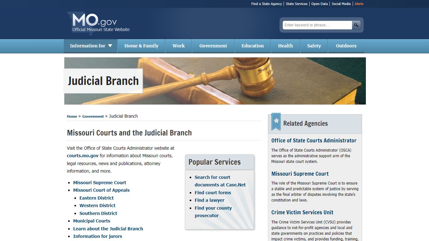 Judicial Branch - Missouri